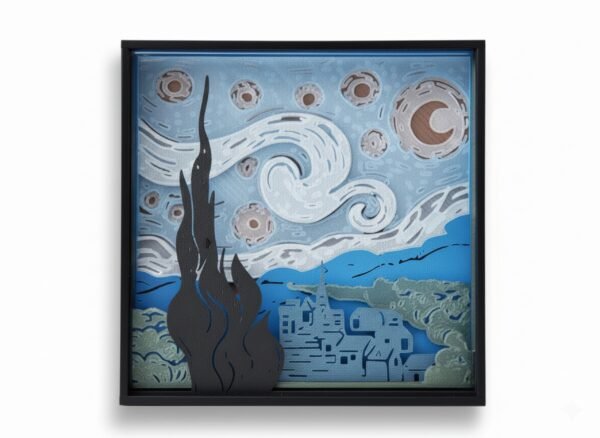 The Starry Night Layered Art