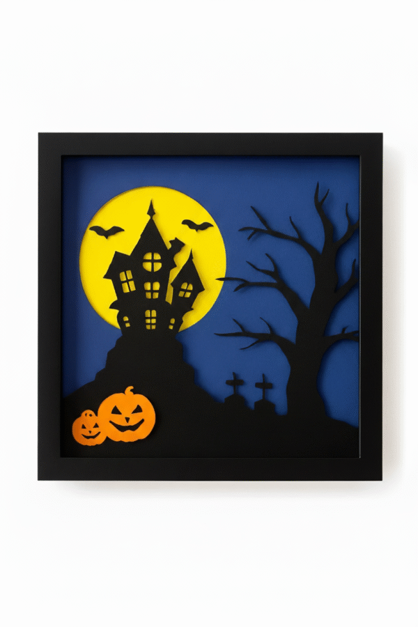 Halloween Shadowbox Layered Art