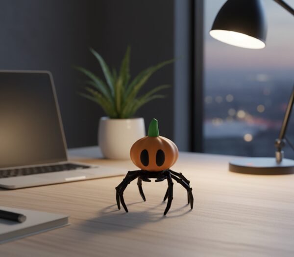 Articulated Pumpkin Spider