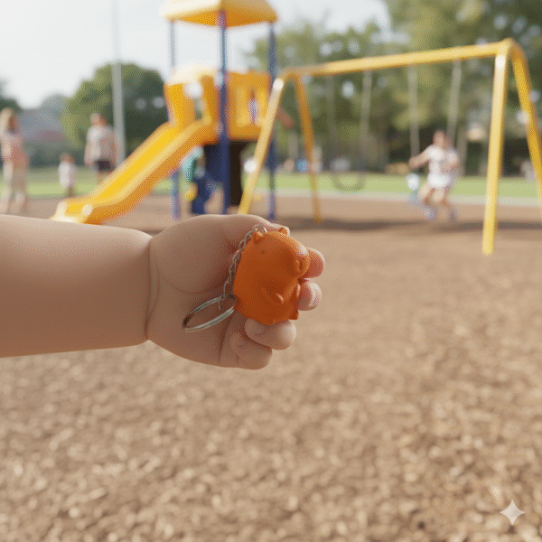Calm Mini Capybara Keychain