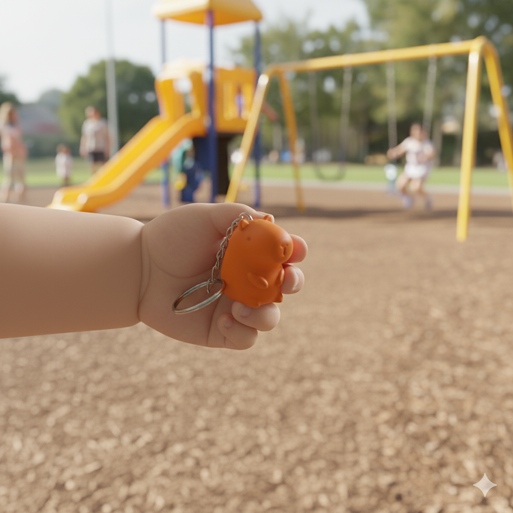 Calm Mini Capybara Keychain - Image 4
