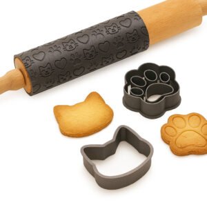 Cat Cookie Cutter/Rolling Pin Set - Image 1