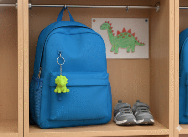 Cute Mini Triceratops Keychain