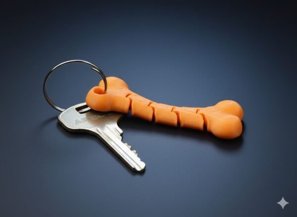 Flexible Bone keychain