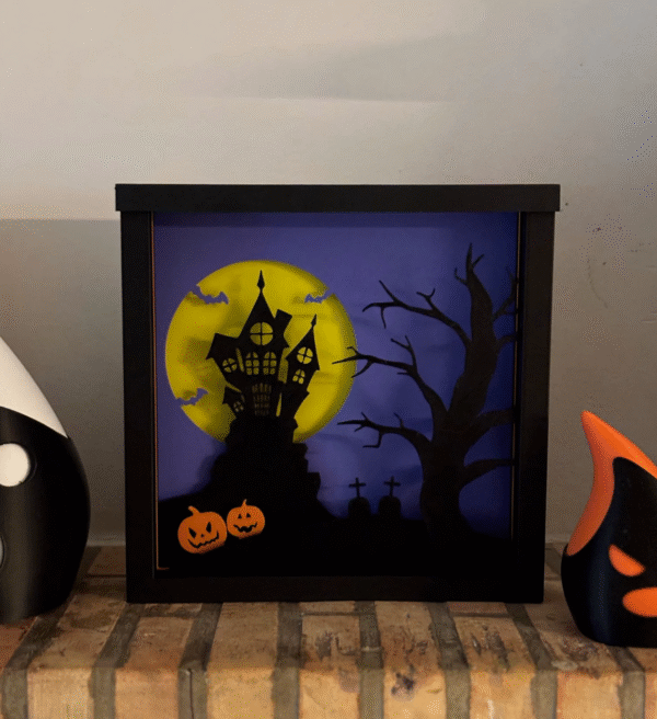 Halloween Shadowbox Layered Art