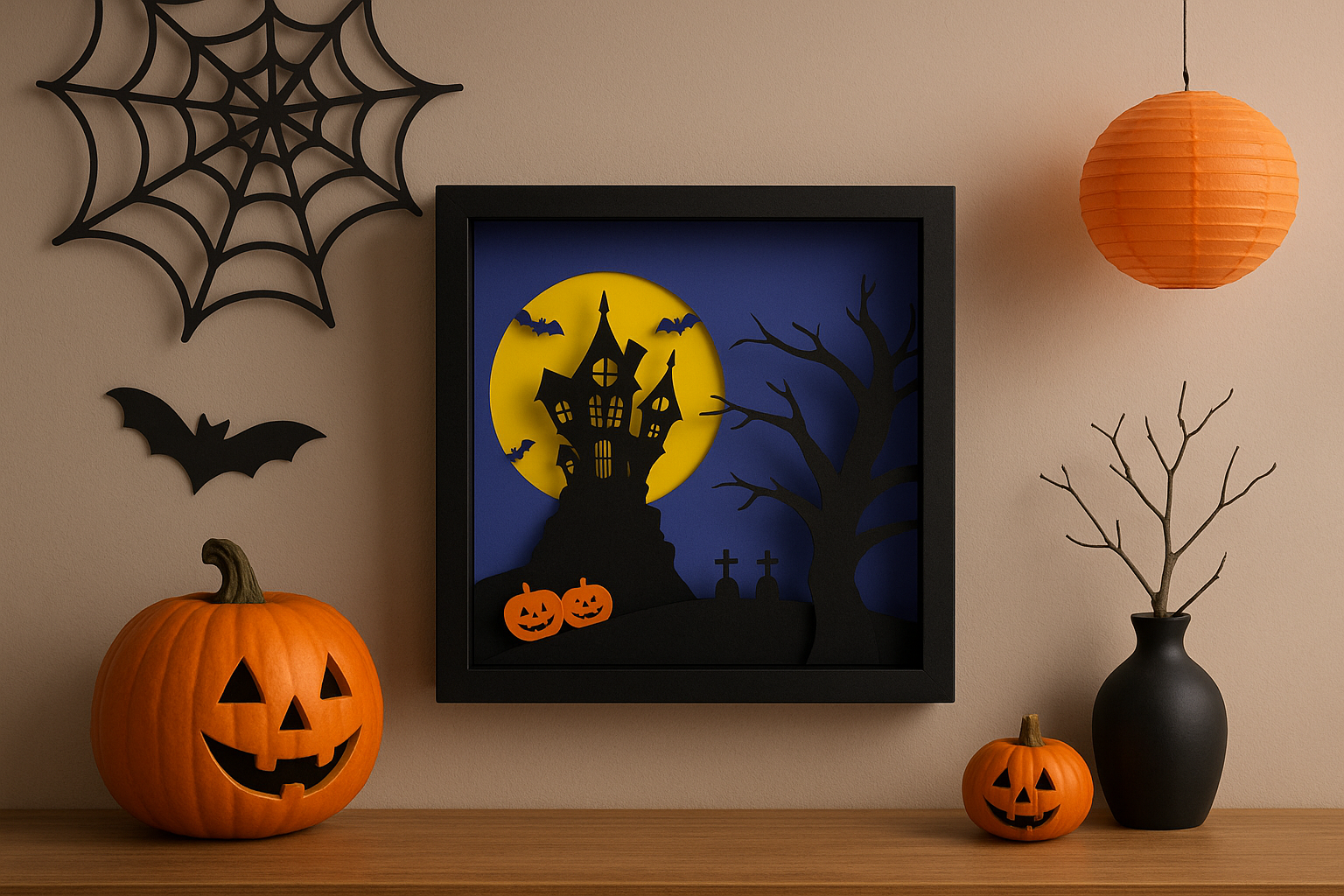Halloween Shadowbox Layered Art - Image 3