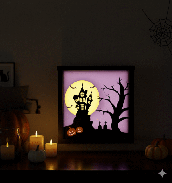Halloween Shadowbox Layered Art