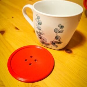 Whimsical Button Cup Coaster - Image 2