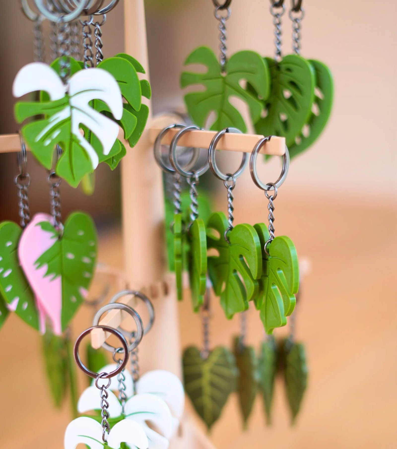 Nature Inspired Leafy Keychains