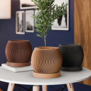 Indoor Plant Pot with Drip tray - Image 2