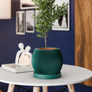 Indoor Plant Pot with Drip tray - Image 3