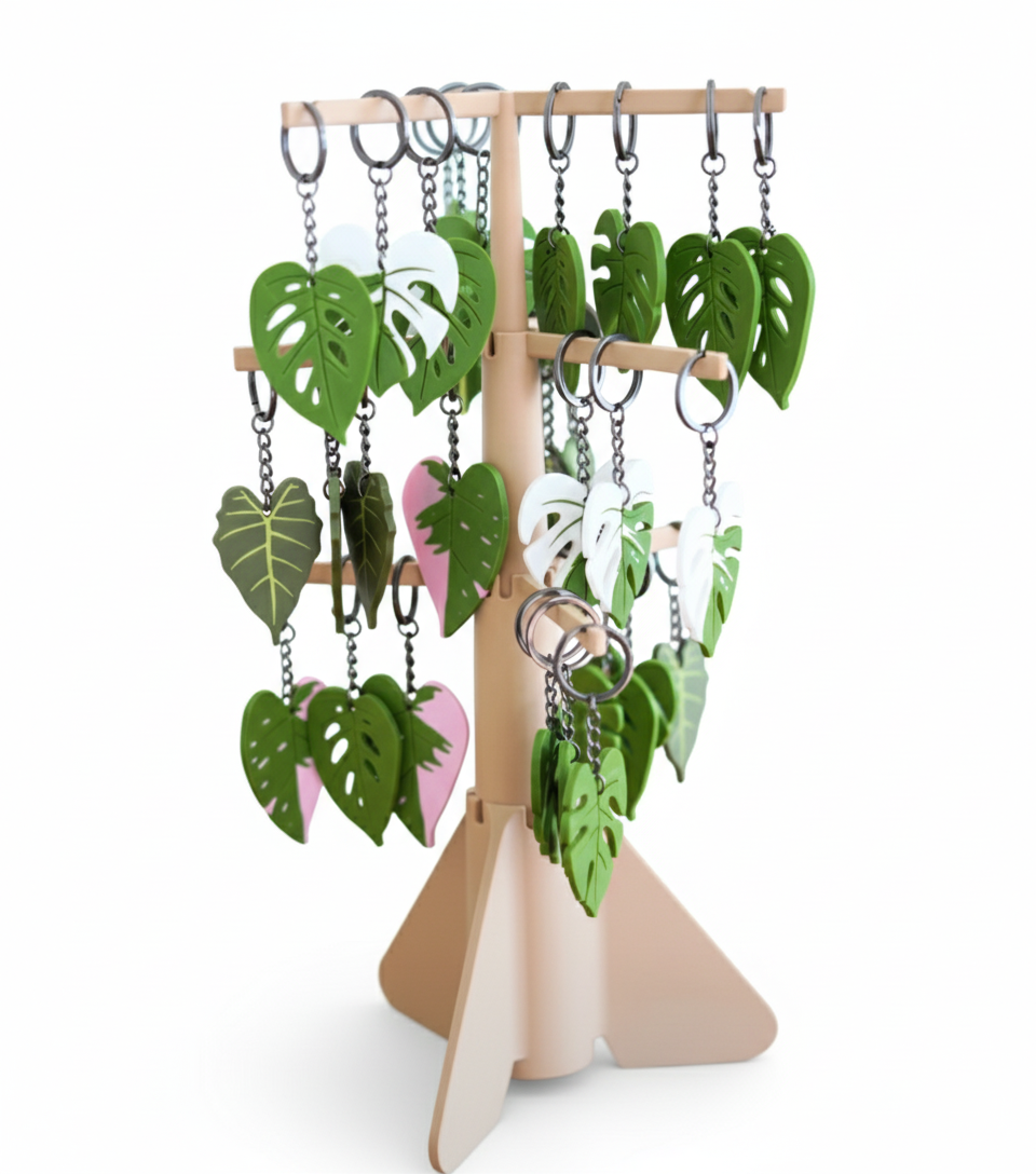 Nature Inspired Leafy Keychains