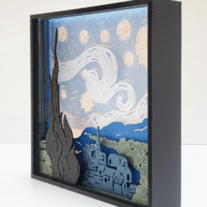 The Starry Night Layered Art - Image 2