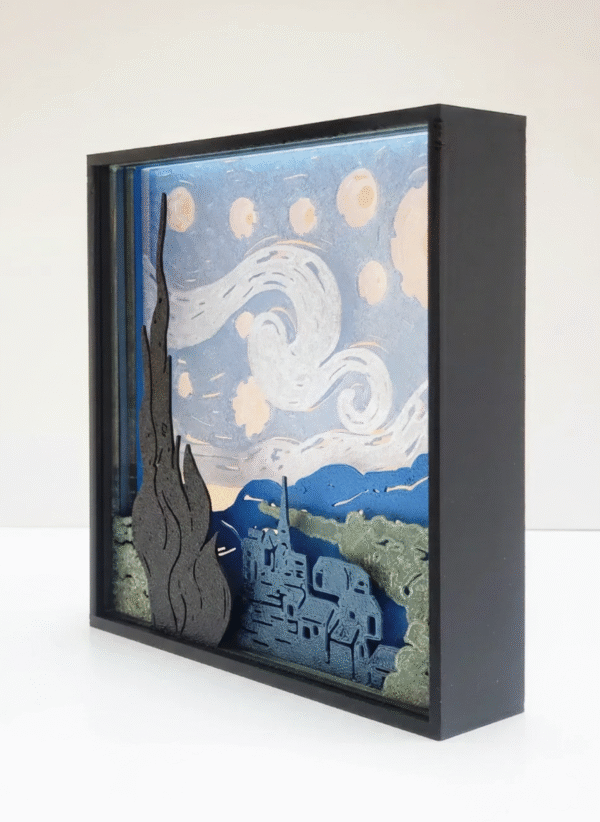 The Starry Night Layered Art