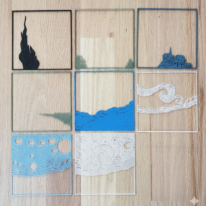 The Starry Night Layered Art - Image 3