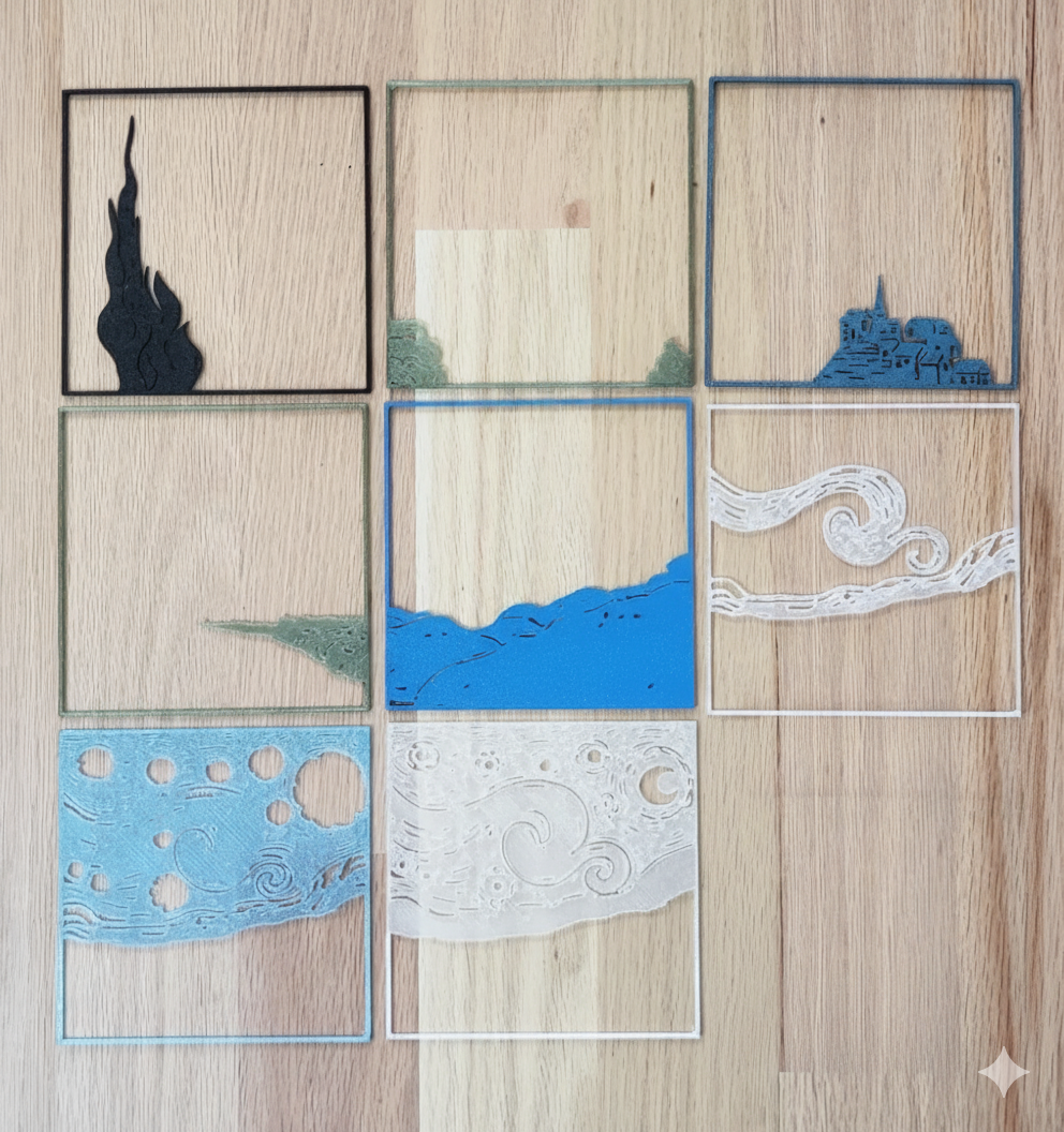 The Starry Night Layered Art - Image 3