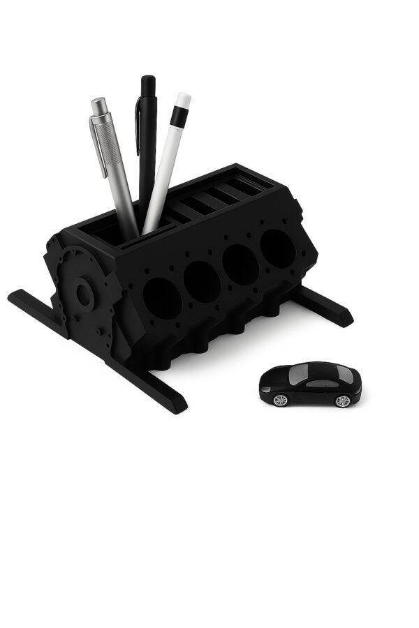 V8 Engine Block Pen Holder
