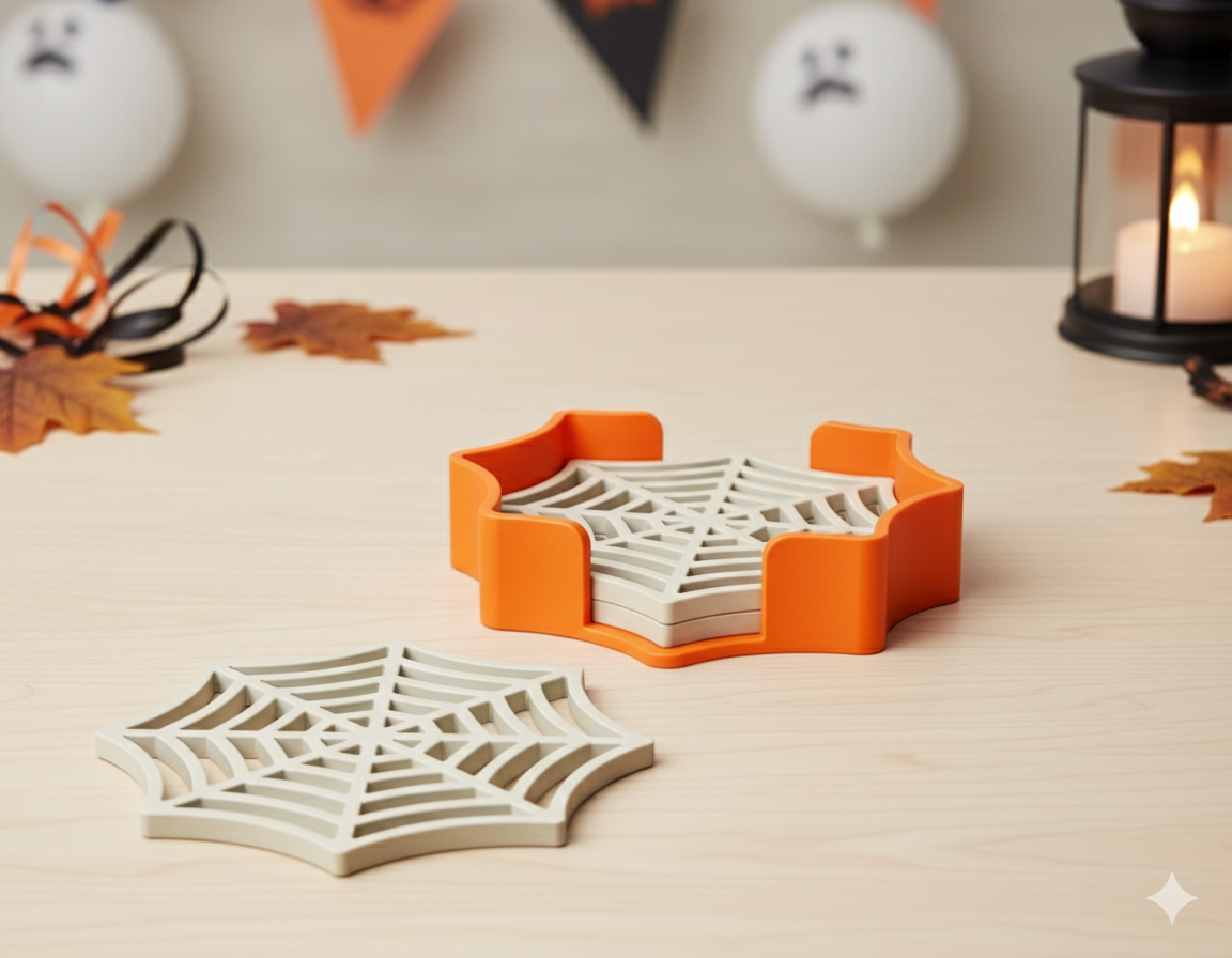 Spider Web Coaster Set - Image 3