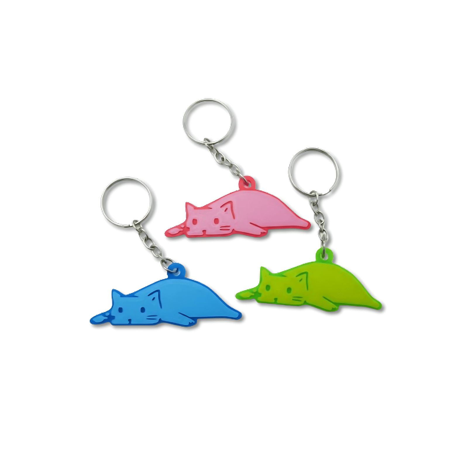 Lazy Kitty Keychain