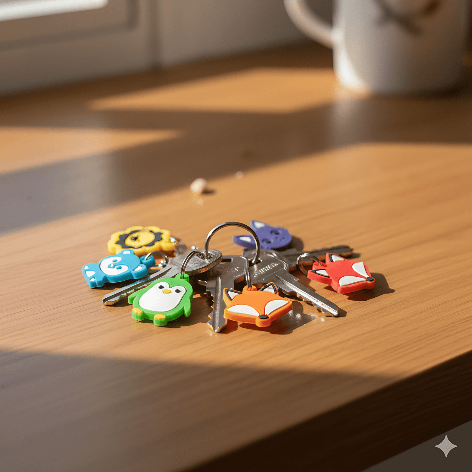 Simple Animal Keychains (6pcs)