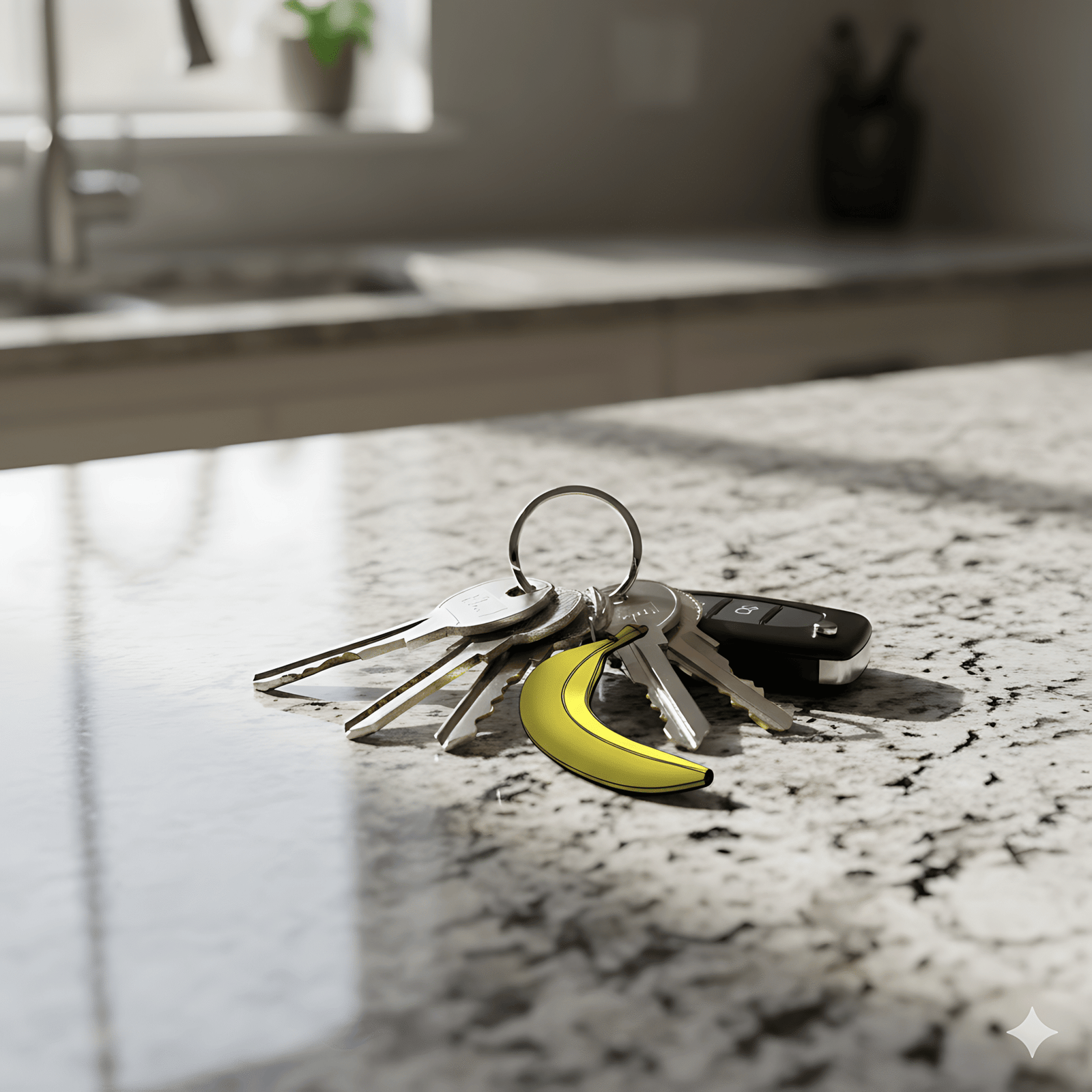 Silly Banana Keychain