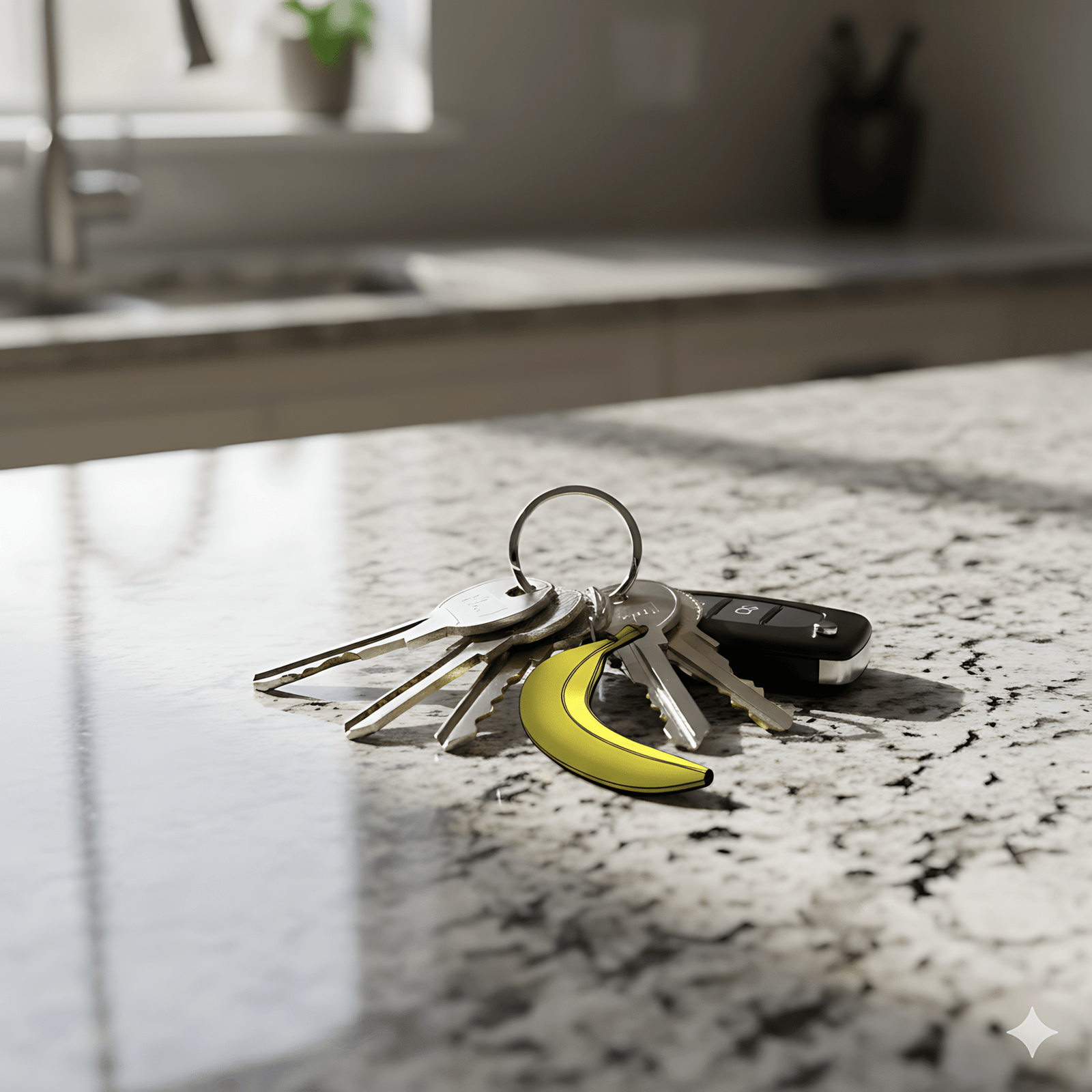 Silly Banana Keychain