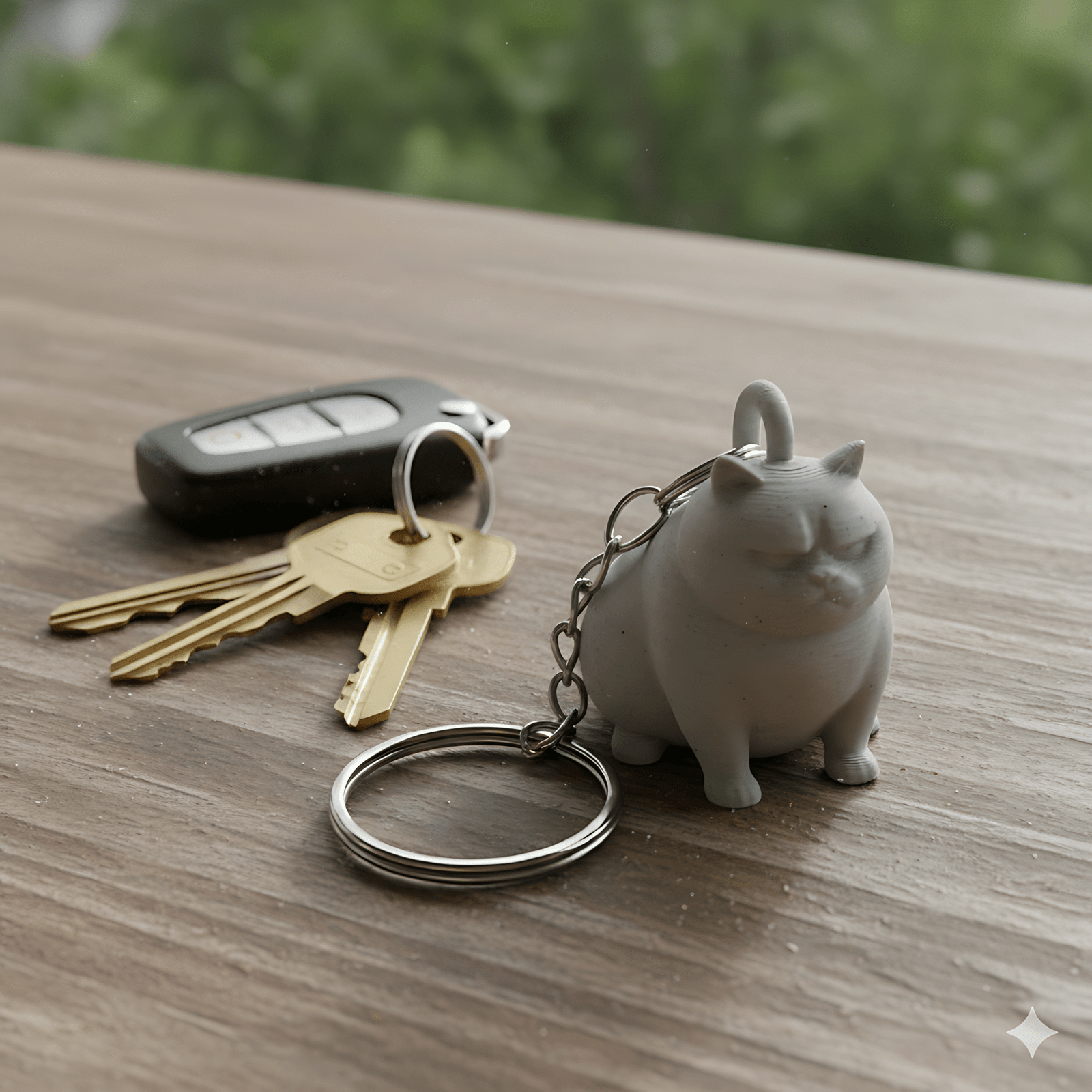 Grumpy Cat Keychain - Image 2