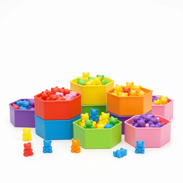 The Colorful Stackable Storage Set