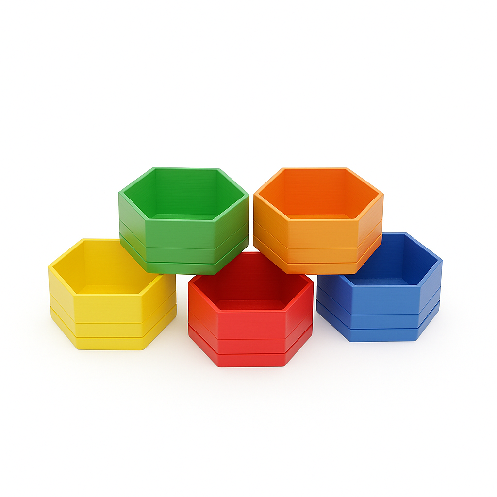 The Colorful Stackable Storage Set