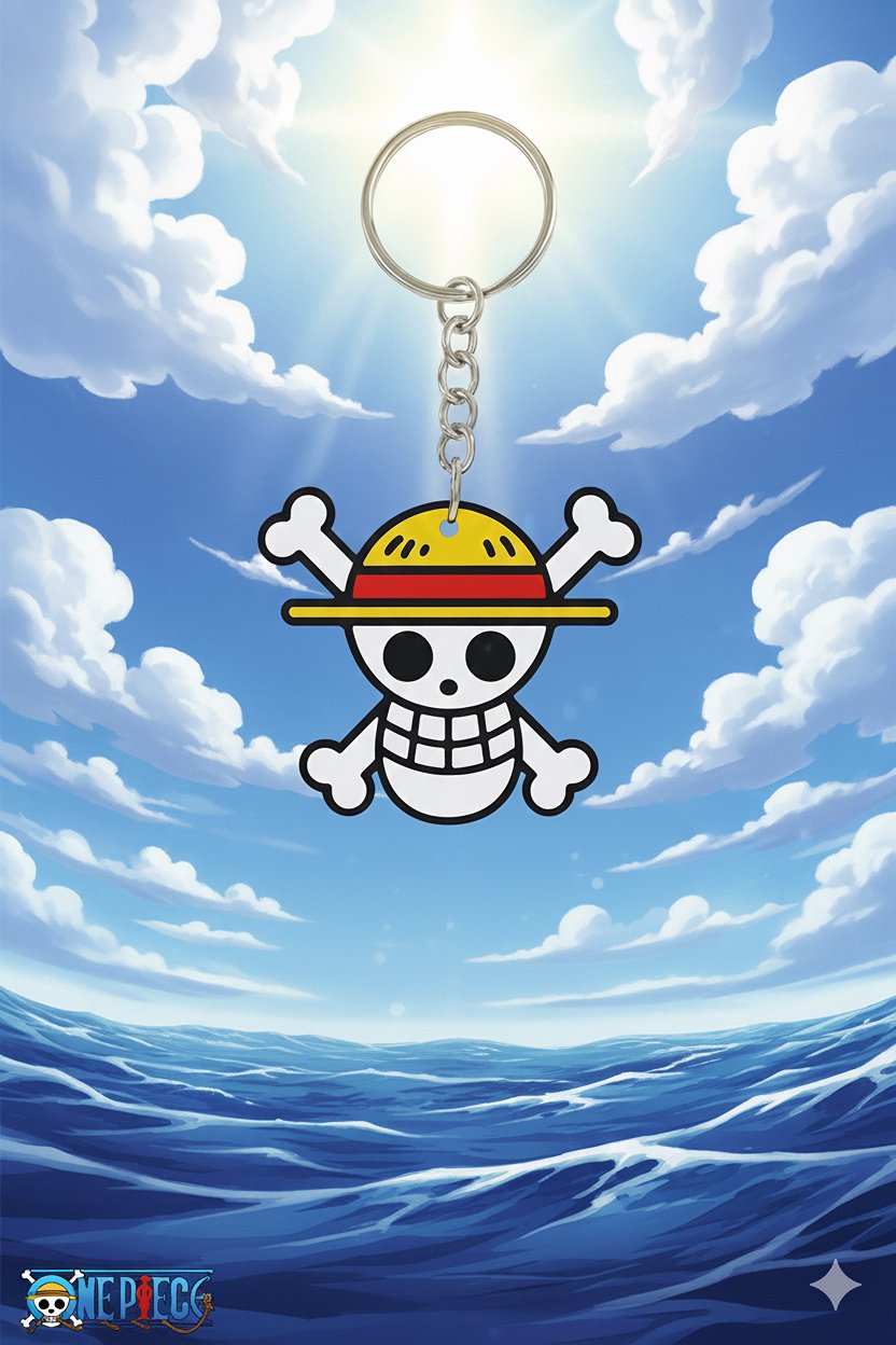 One Piece Straw Hats Keychain - Image 2