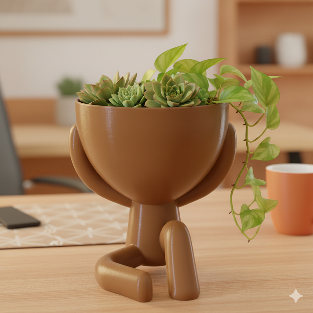 "Hear No Evil" Philosophical Planter - Image 2