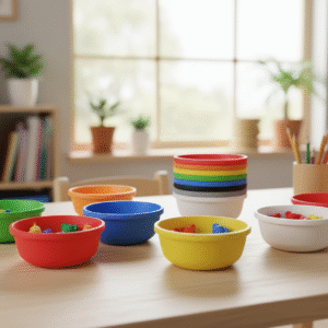 Stackable Sorting Bowls Set (5 pcs) - Image 2