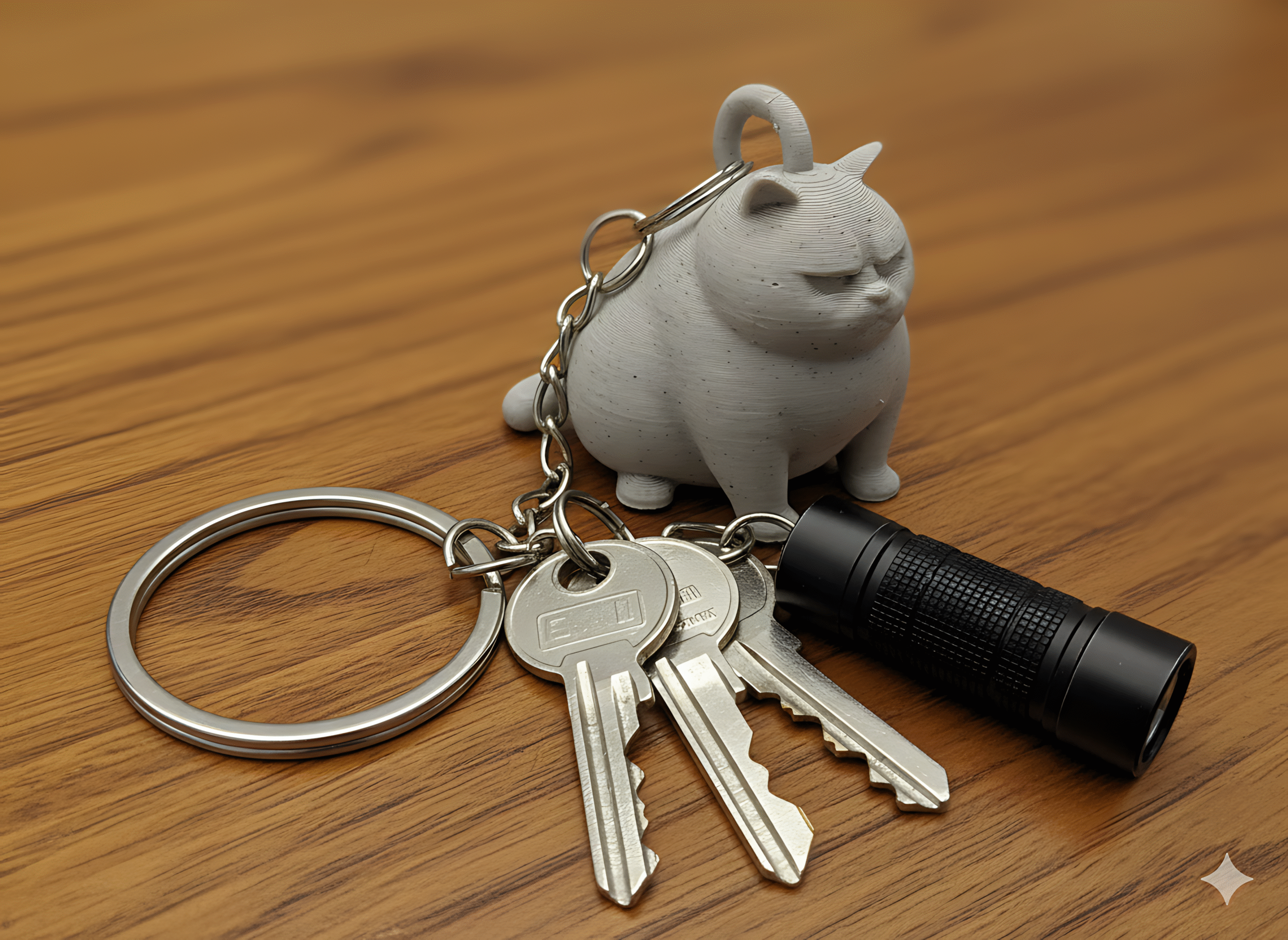 Grumpy Cat Keychain