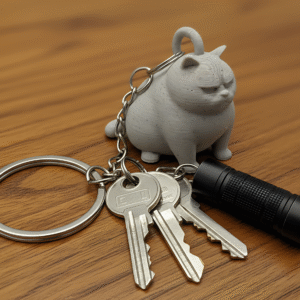 Grumpy Cat Keychain - Image 3