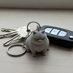 Grumpy Cat Keychain - Image 4