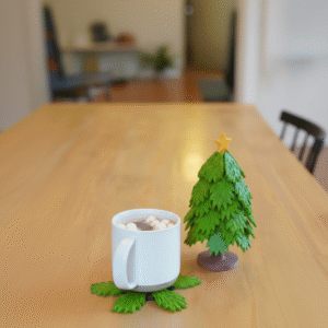 Christmas Tree Coaster Set - Image 3