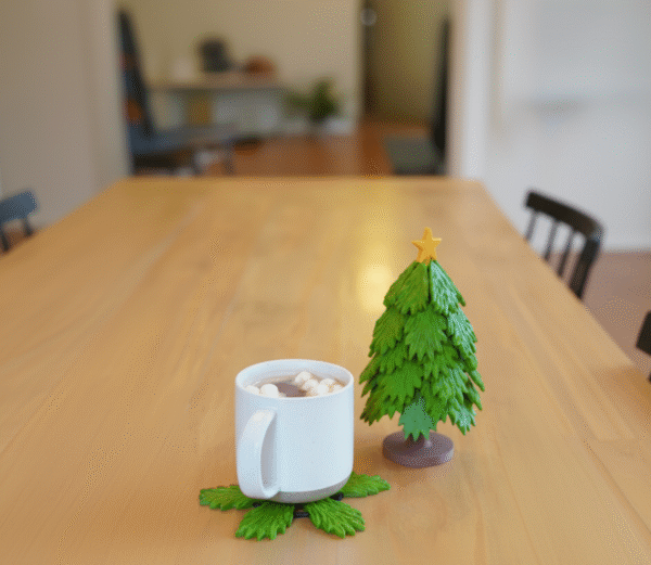 Christmas Tree Coaster Set