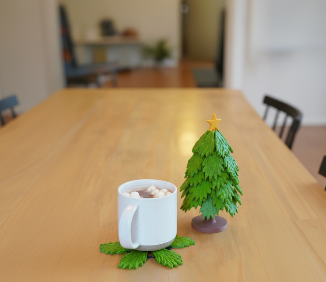 Christmas Tree Coaster Set - Image 3