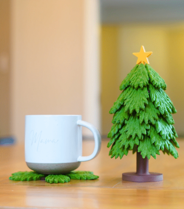 Christmas Tree Coaster Set