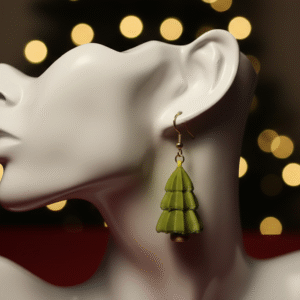 Christmas Tree Earrings - Image 2