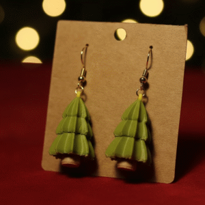 Christmas Tree Earrings - Image 3