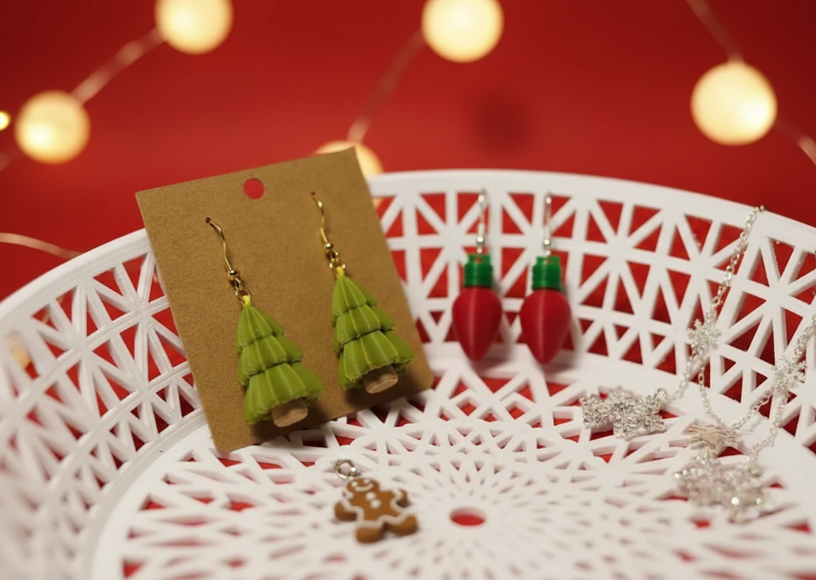 Christmas Tree Earrings - Image 4