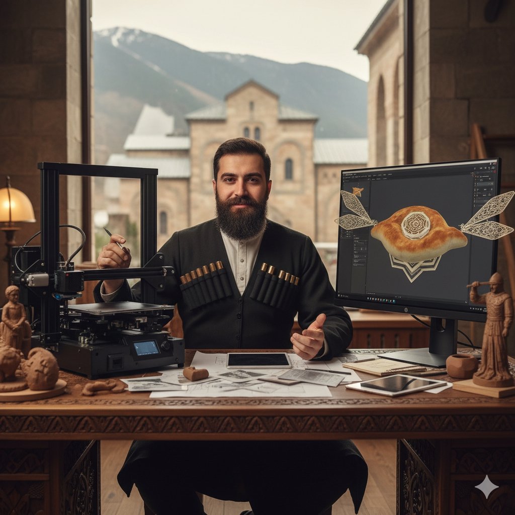 From Heritage to Hardware: Designing 3D-Printed Products with Georgian Culture