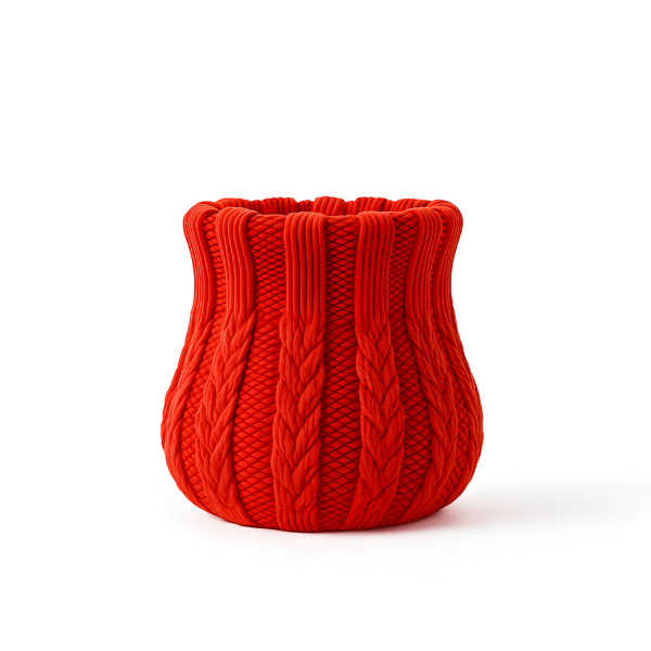 Knit Christmas Vase
