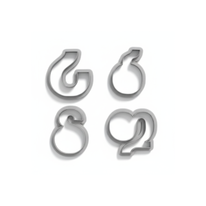 Georgian Alphabet Cookie Cutter Set