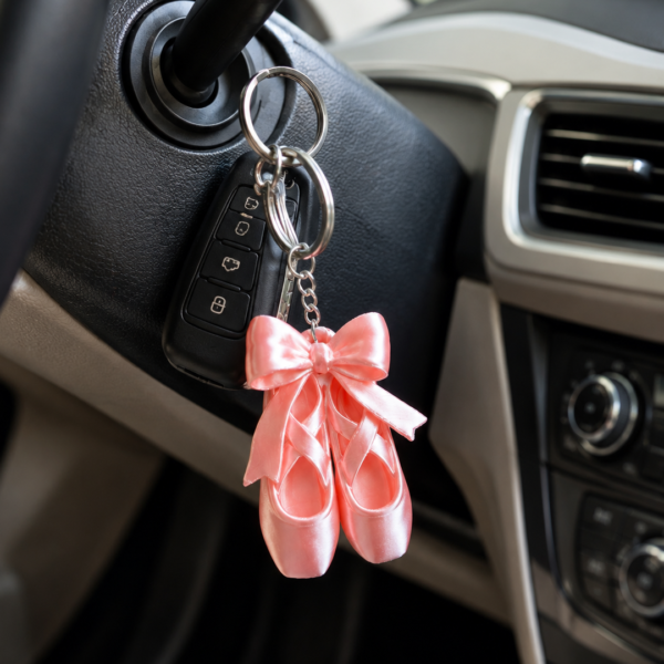 Ballet Shoe Keychain