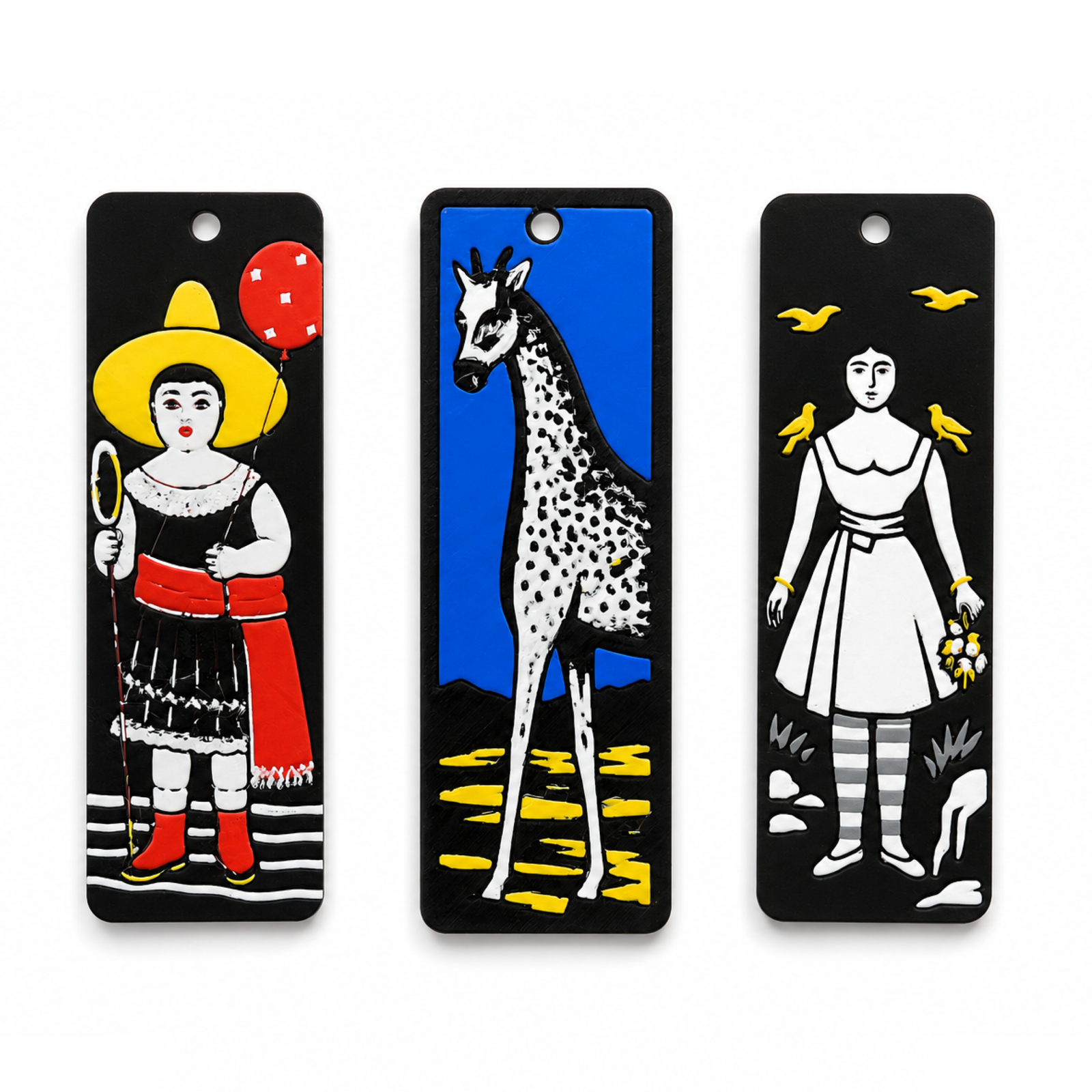 Pirosmani-Inspired Bookmark Set