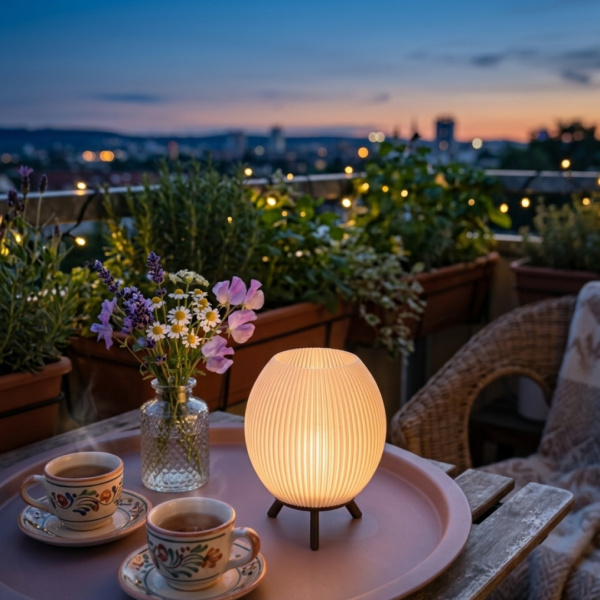 Lumina Tealight Lamp - Ribbed