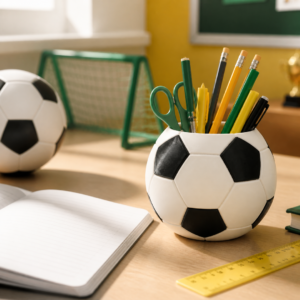 Football-Shaped Pen and Pencil Holder - Image 4