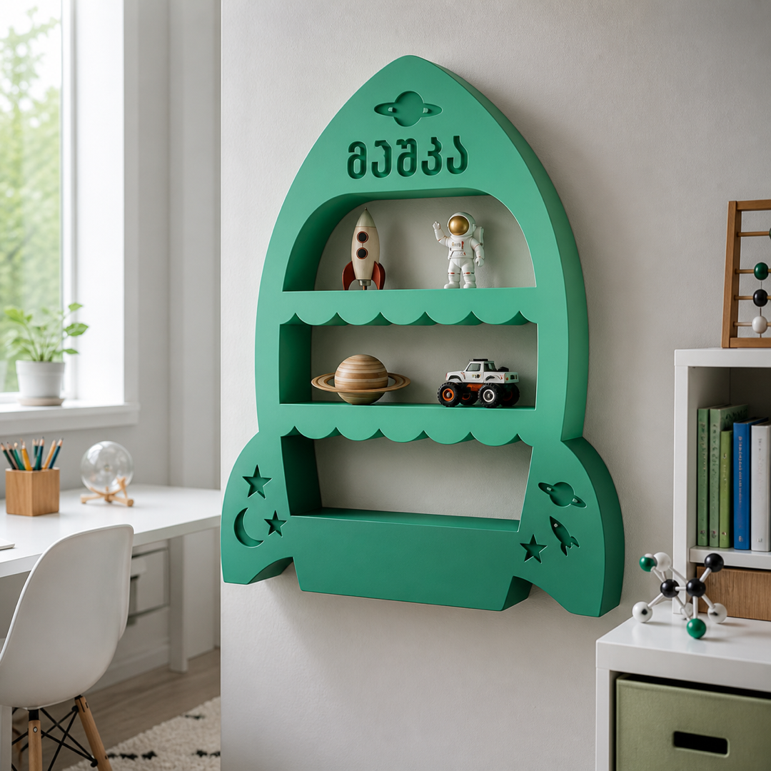 Rocket Wall Shelf